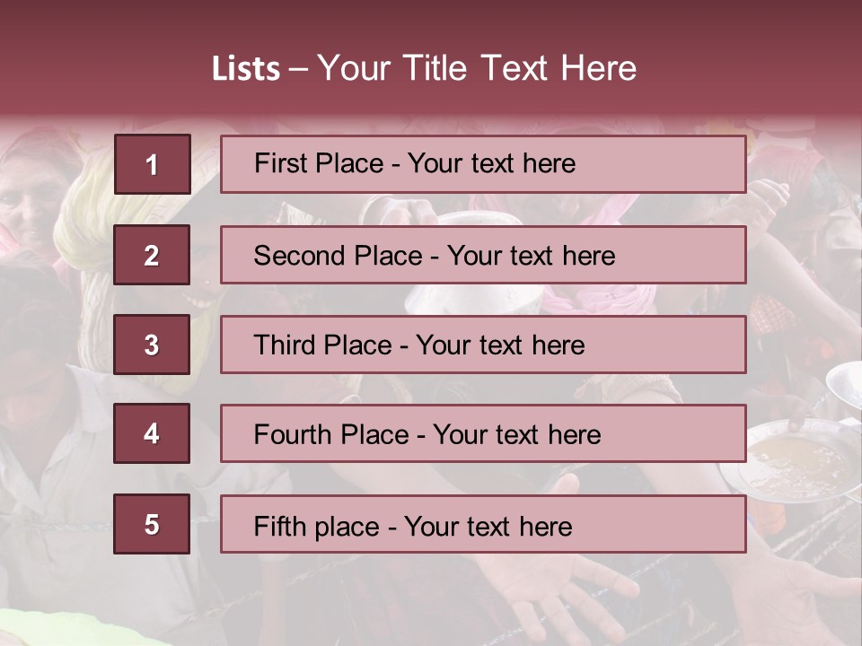 Relief Receives Floods PowerPoint Template