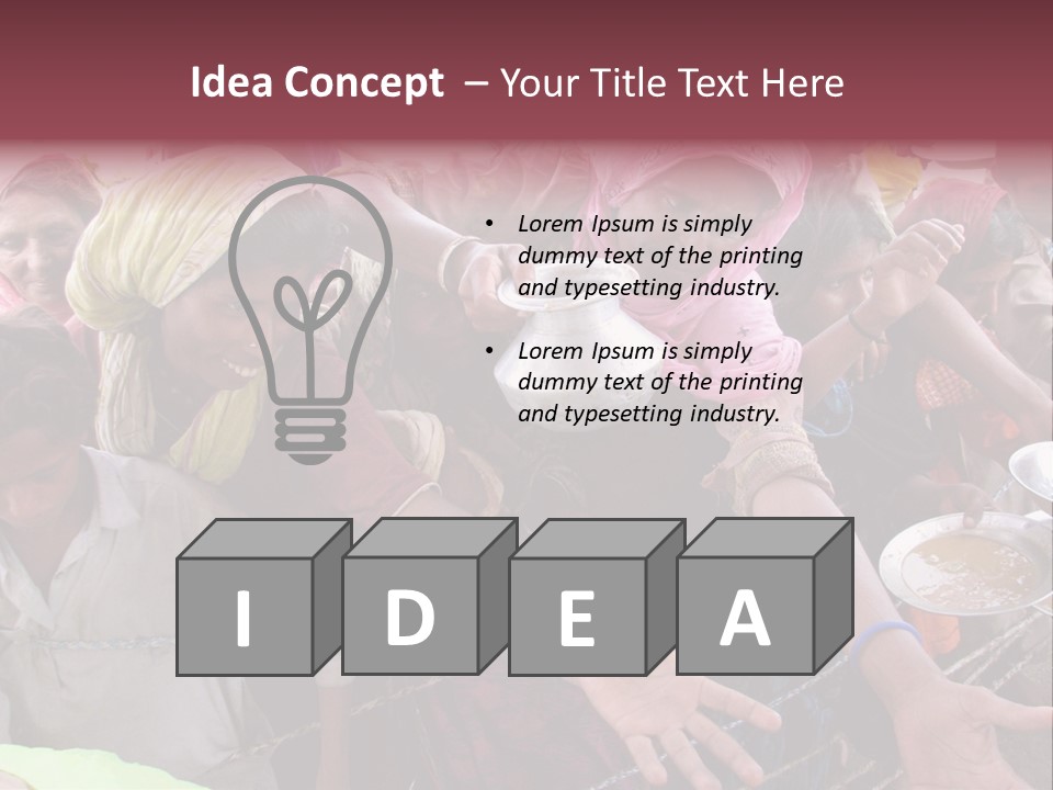 Relief Receives Floods PowerPoint Template