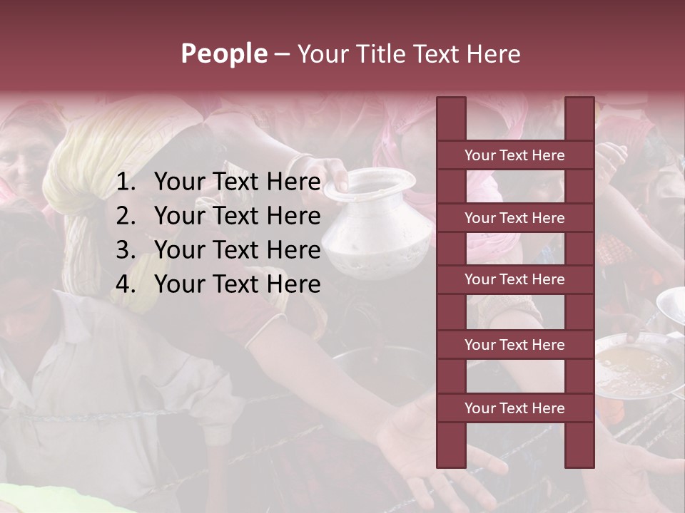 Relief Receives Floods PowerPoint Template