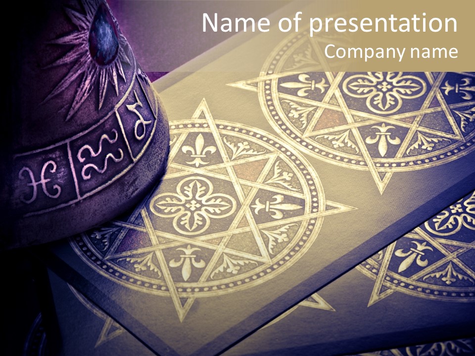 Zodiac Divination Spirit PowerPoint Template