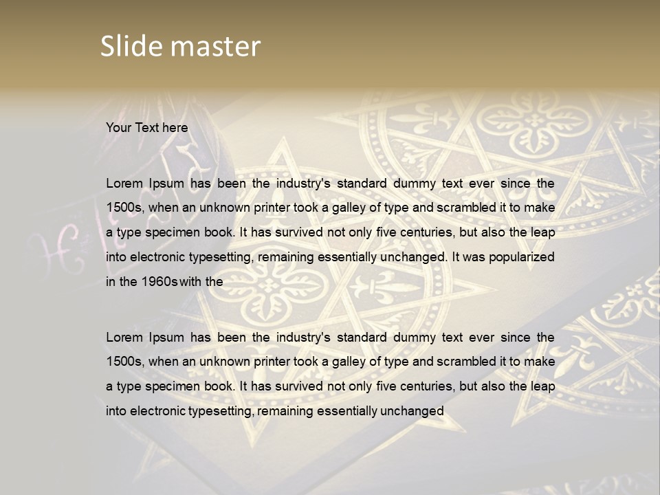 Zodiac Divination Spirit PowerPoint Template