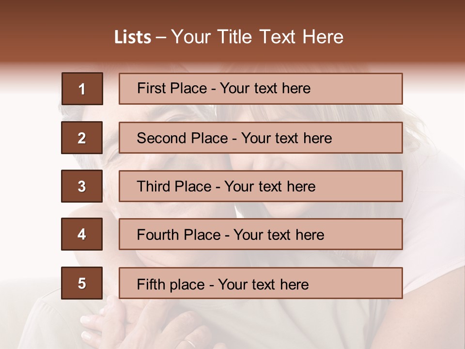 Woman Isolated Lover PowerPoint Template