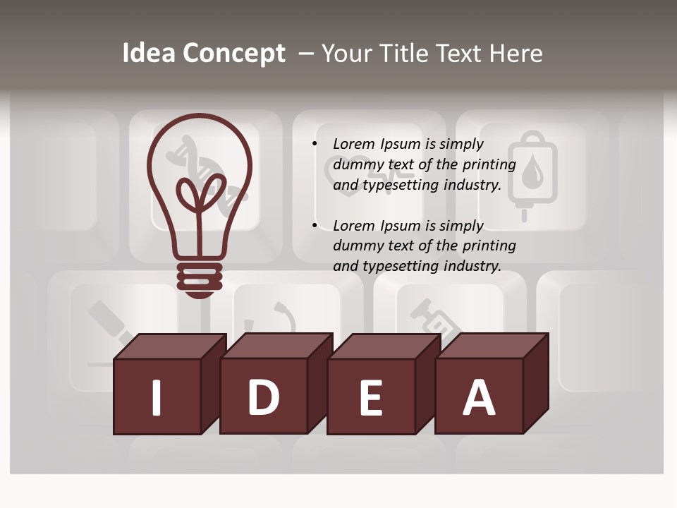 Simple Bright Background PowerPoint Template