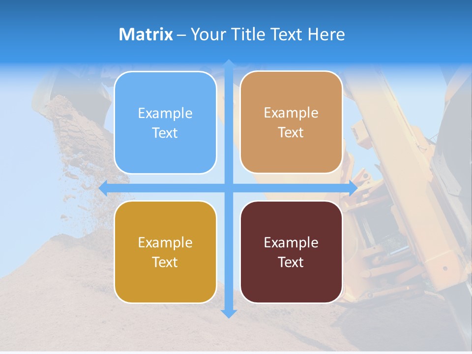 Bulldozer Cloudscape Scoop PowerPoint Template