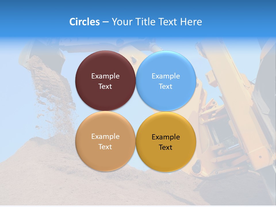 Bulldozer Cloudscape Scoop PowerPoint Template