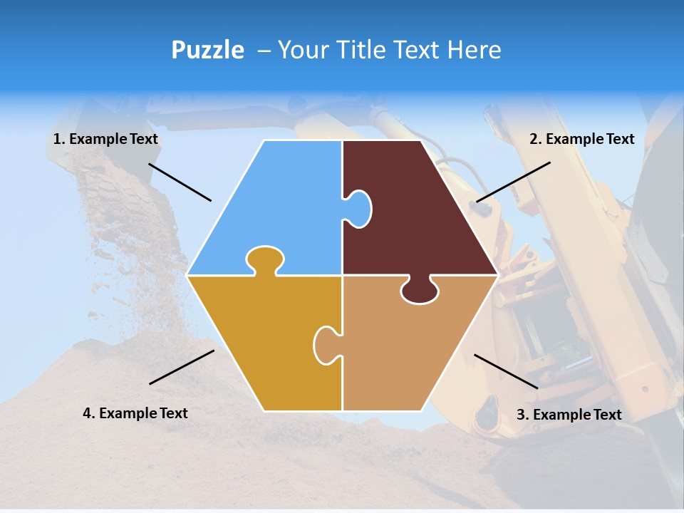 Bulldozer Cloudscape Scoop PowerPoint Template