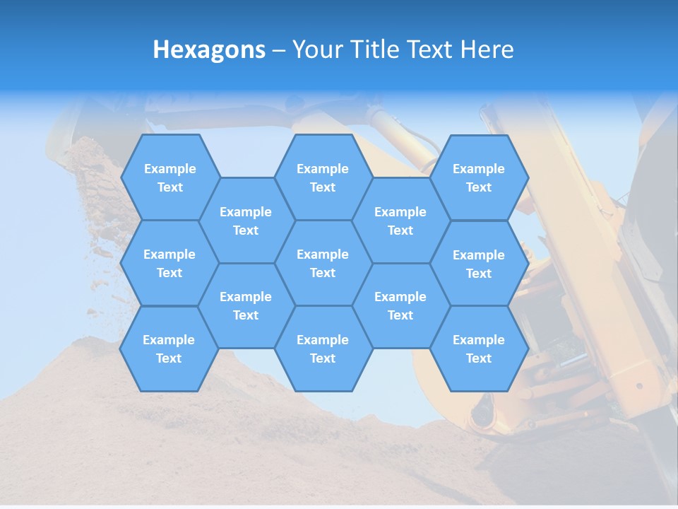 Bulldozer Cloudscape Scoop PowerPoint Template