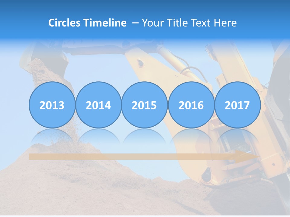 Bulldozer Cloudscape Scoop PowerPoint Template