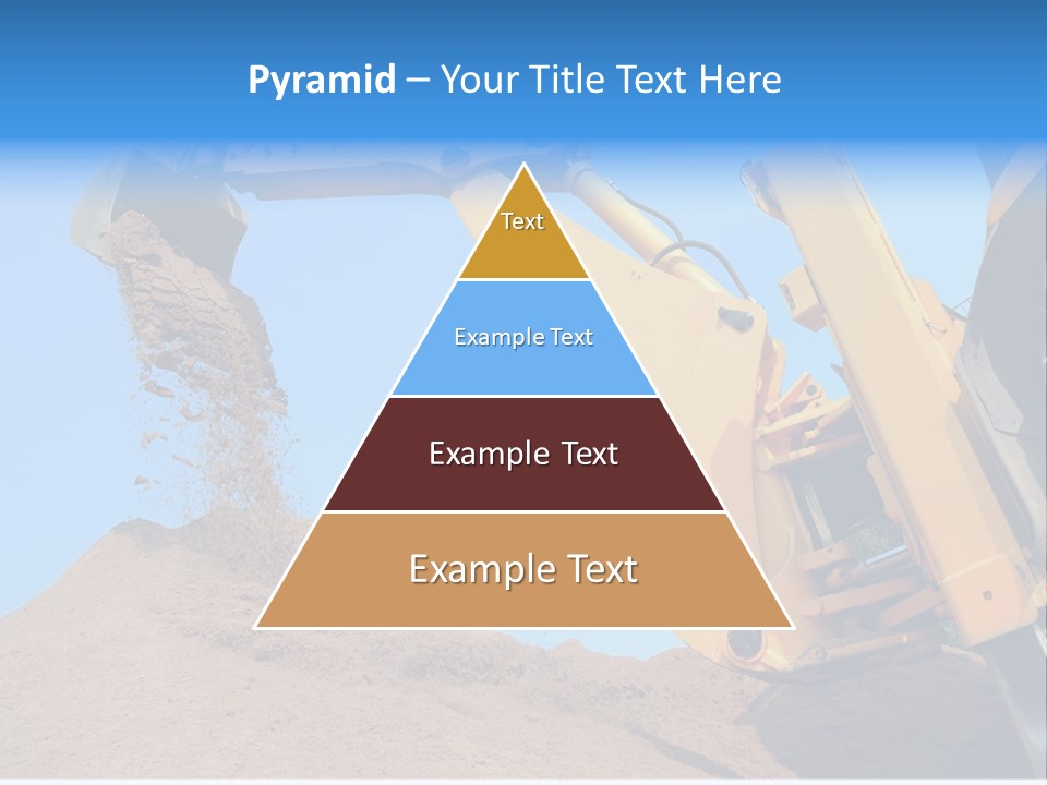 Bulldozer Cloudscape Scoop PowerPoint Template