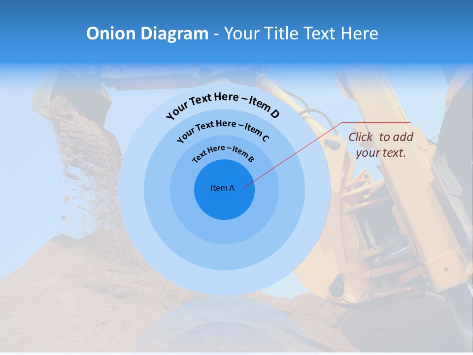 Bulldozer Cloudscape Scoop PowerPoint Template