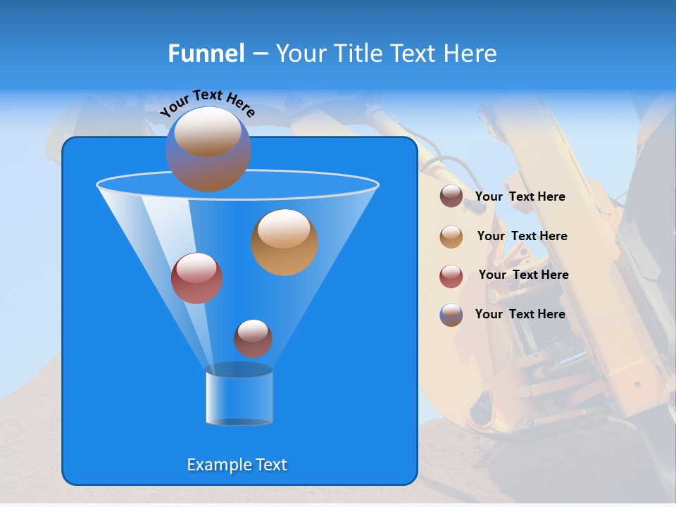 Bulldozer Cloudscape Scoop PowerPoint Template