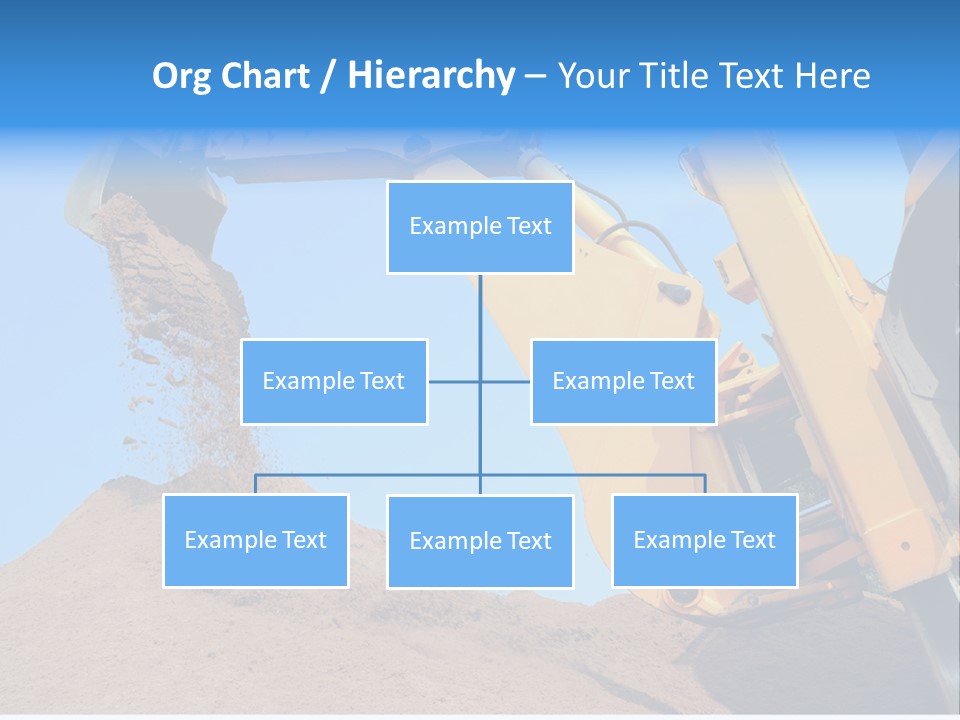 Bulldozer Cloudscape Scoop PowerPoint Template