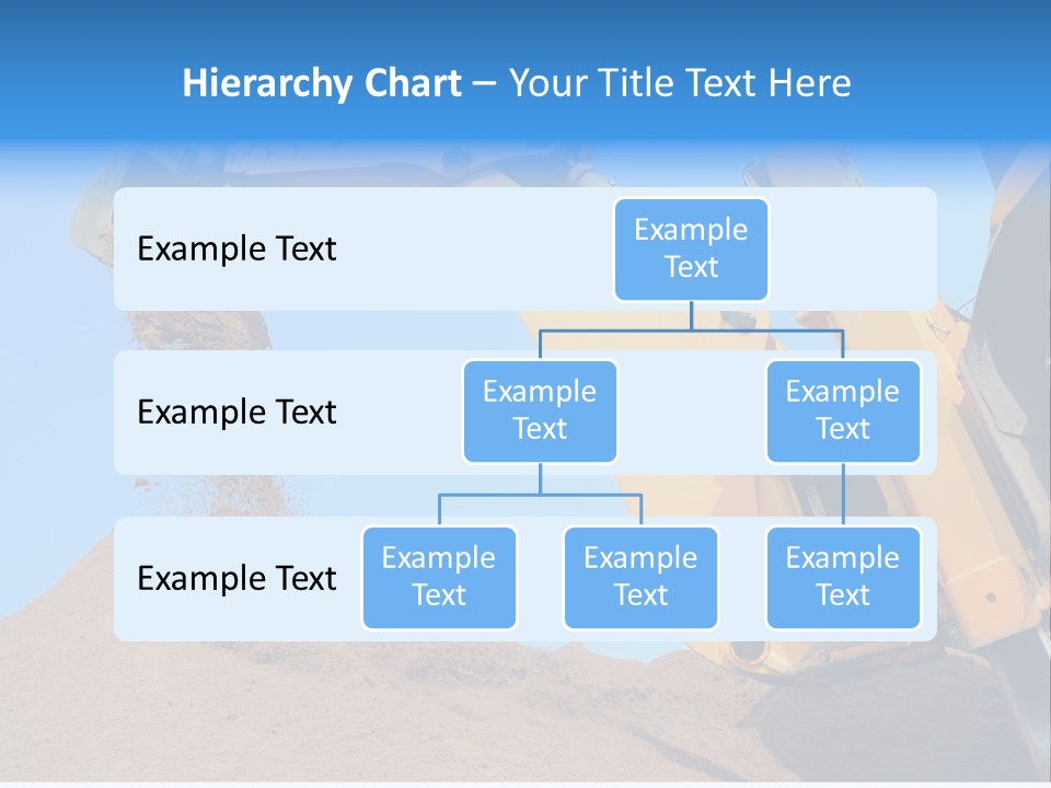 Bulldozer Cloudscape Scoop PowerPoint Template