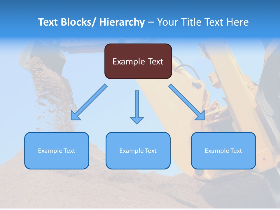 Bulldozer Cloudscape Scoop PowerPoint Template