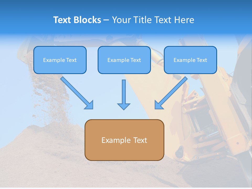 Bulldozer Cloudscape Scoop PowerPoint Template