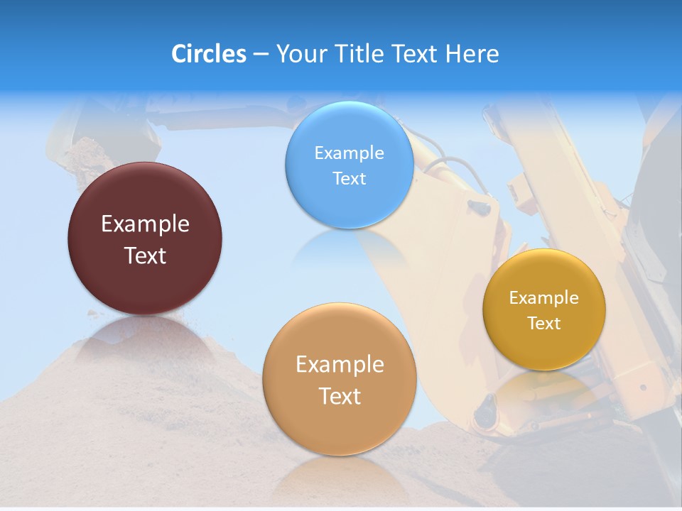 Bulldozer Cloudscape Scoop PowerPoint Template