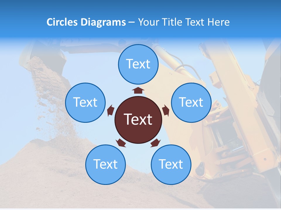Bulldozer Cloudscape Scoop PowerPoint Template