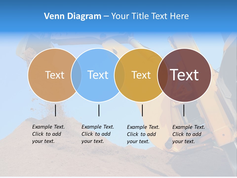 Bulldozer Cloudscape Scoop PowerPoint Template