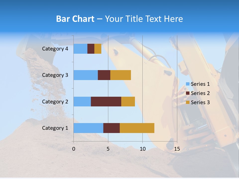 Bulldozer Cloudscape Scoop PowerPoint Template