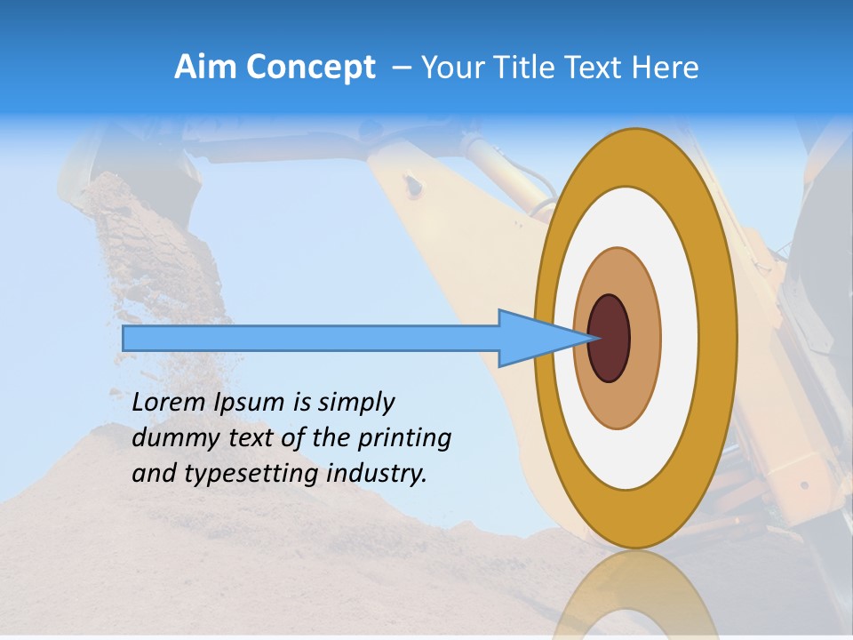 Bulldozer Cloudscape Scoop PowerPoint Template