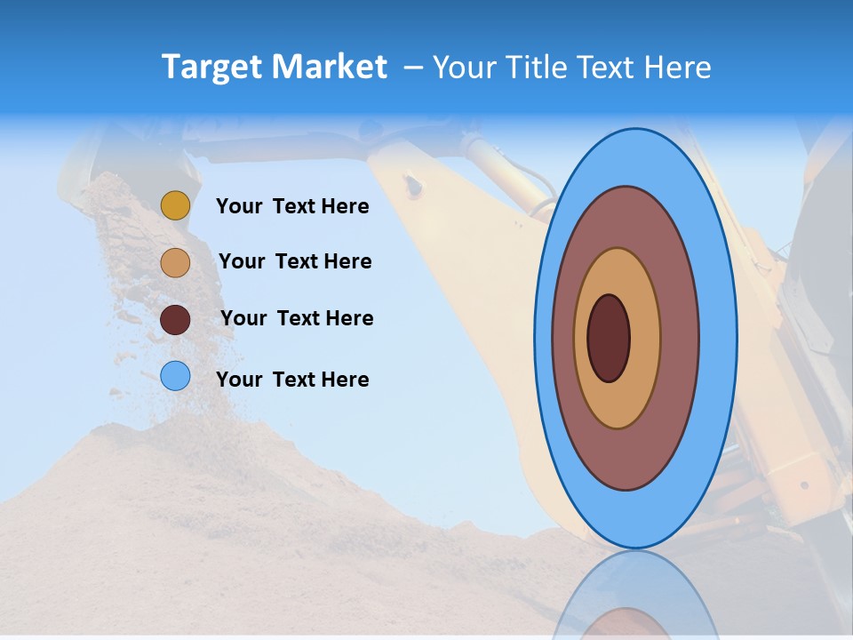 Bulldozer Cloudscape Scoop PowerPoint Template