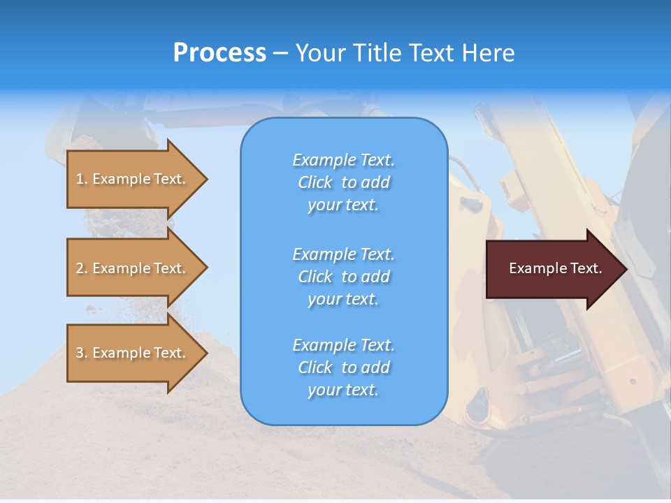 Bulldozer Cloudscape Scoop PowerPoint Template