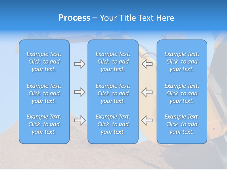 Bulldozer Cloudscape Scoop PowerPoint Template