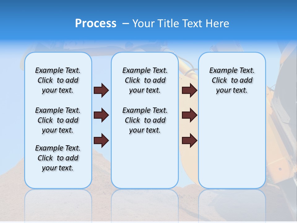 Bulldozer Cloudscape Scoop PowerPoint Template