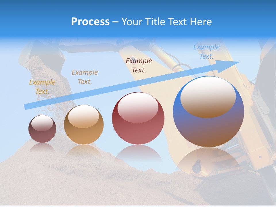 Bulldozer Cloudscape Scoop PowerPoint Template