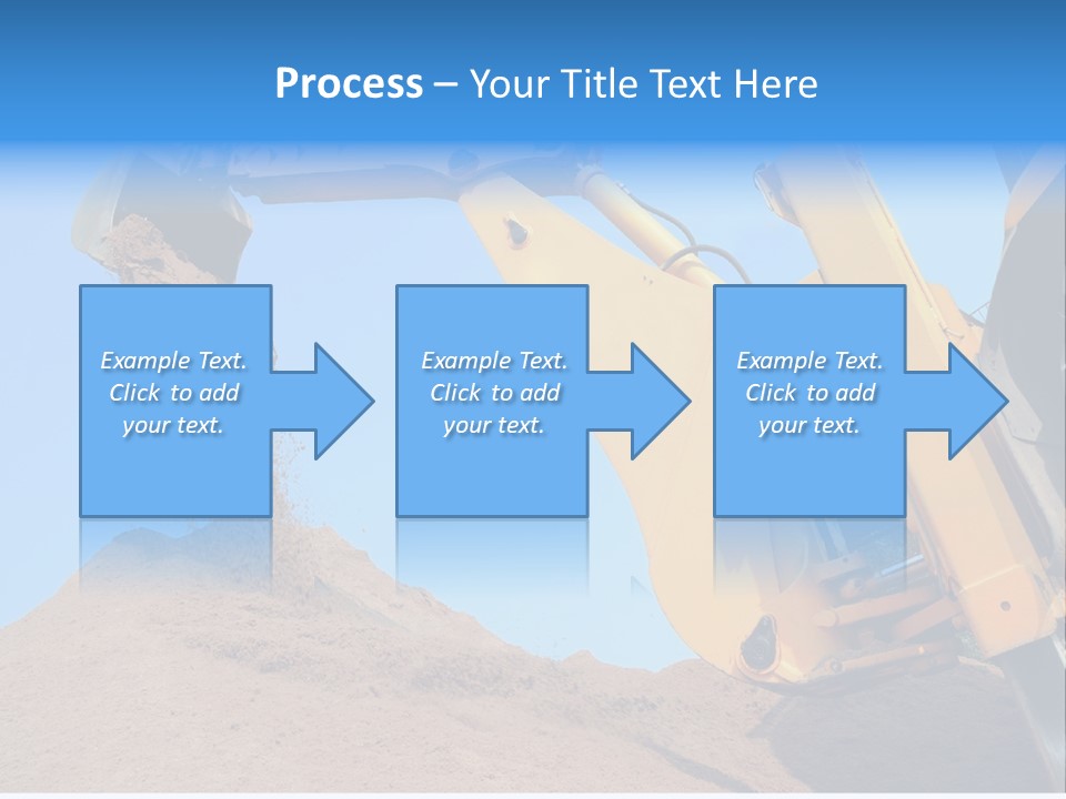 Bulldozer Cloudscape Scoop PowerPoint Template
