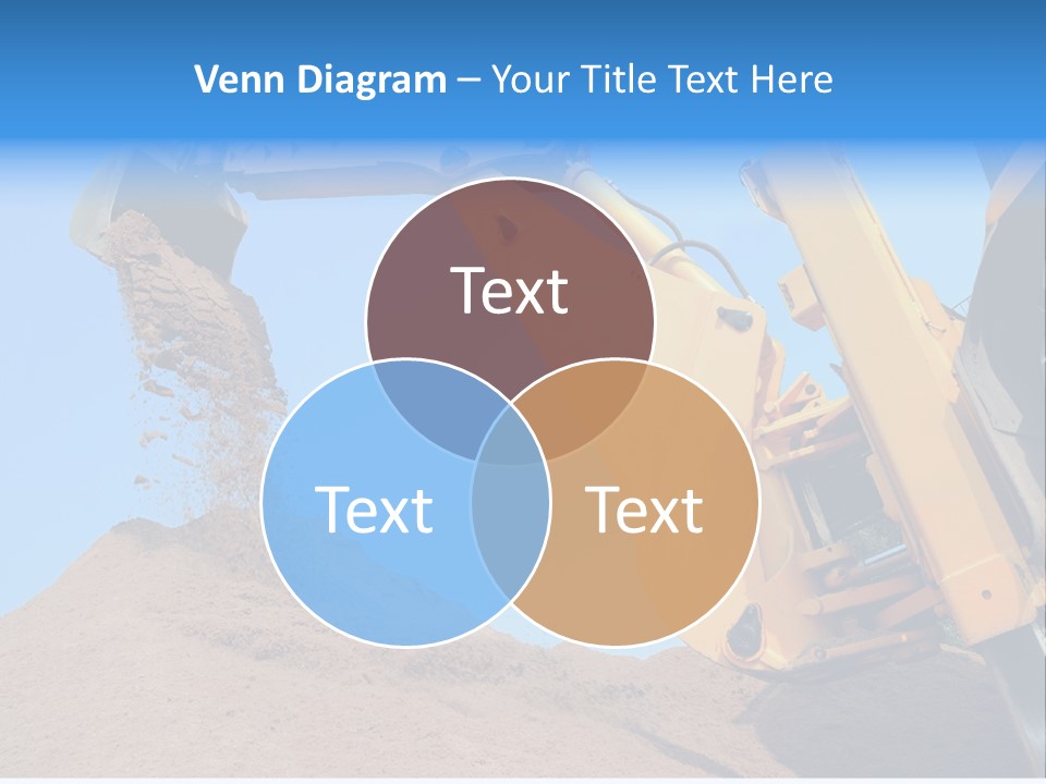 Bulldozer Cloudscape Scoop PowerPoint Template
