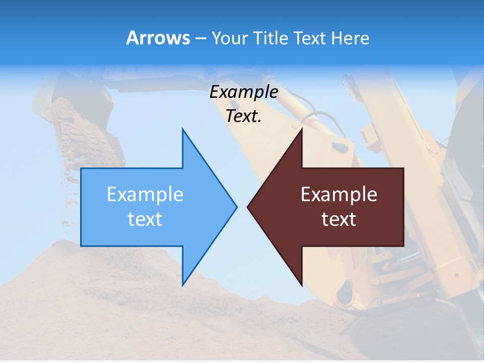 Bulldozer Cloudscape Scoop PowerPoint Template