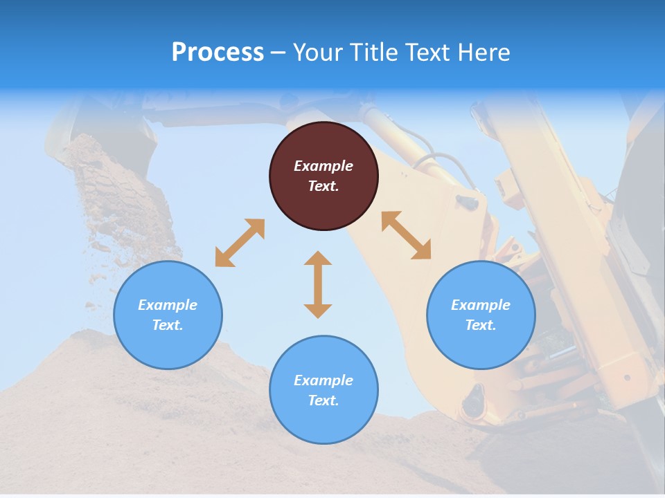 Bulldozer Cloudscape Scoop PowerPoint Template