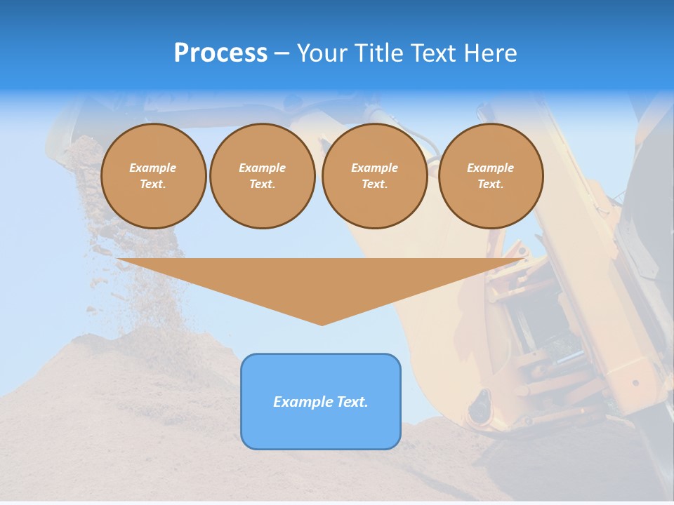 Bulldozer Cloudscape Scoop PowerPoint Template