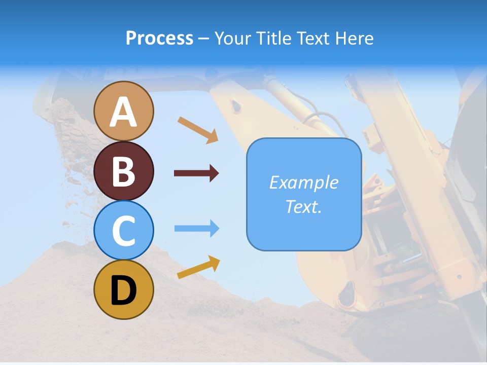 Bulldozer Cloudscape Scoop PowerPoint Template