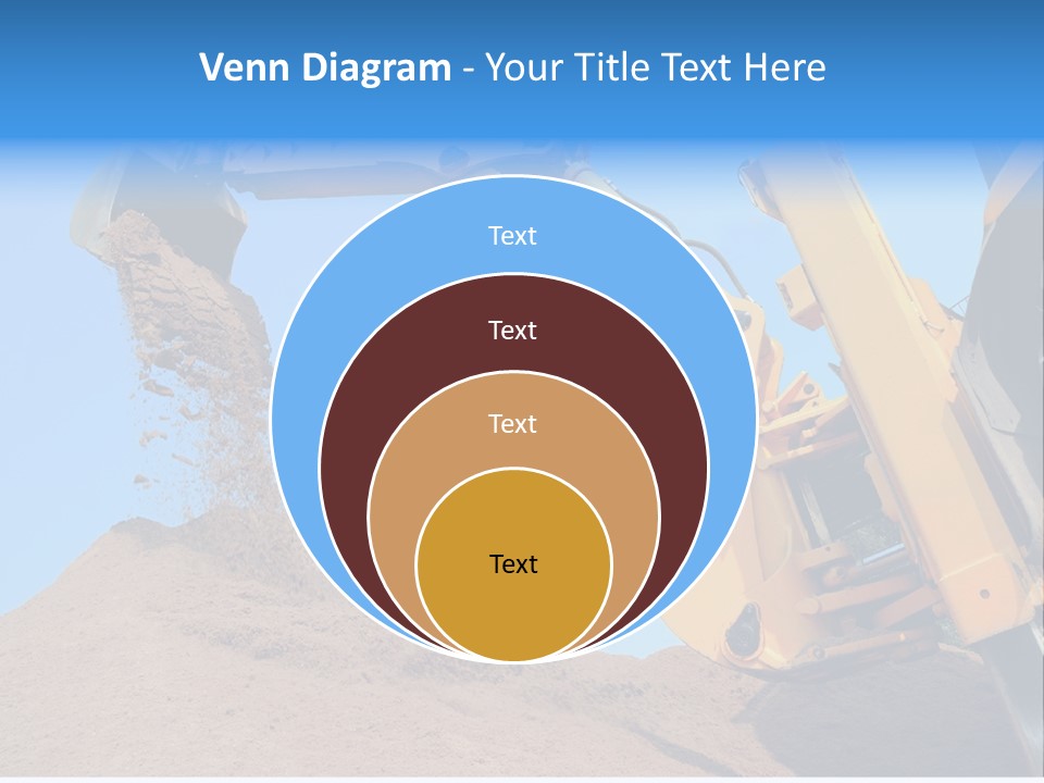 Bulldozer Cloudscape Scoop PowerPoint Template