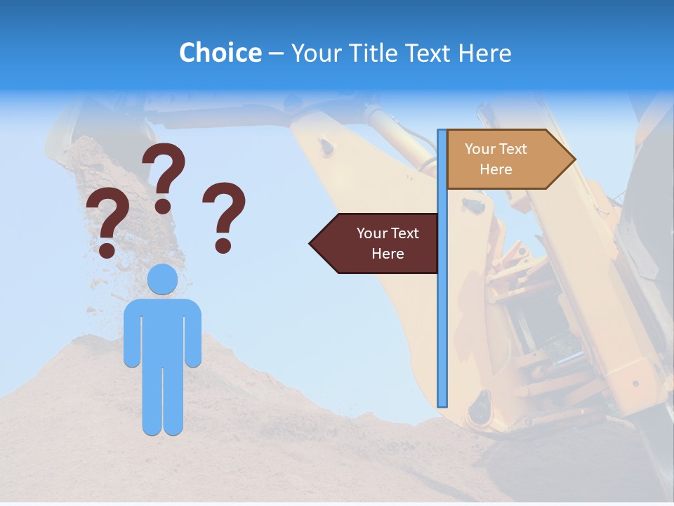 Bulldozer Cloudscape Scoop PowerPoint Template