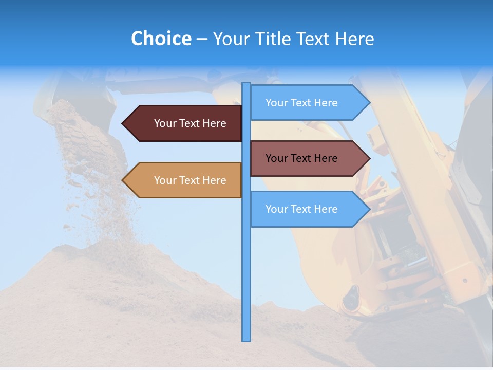 Bulldozer Cloudscape Scoop PowerPoint Template