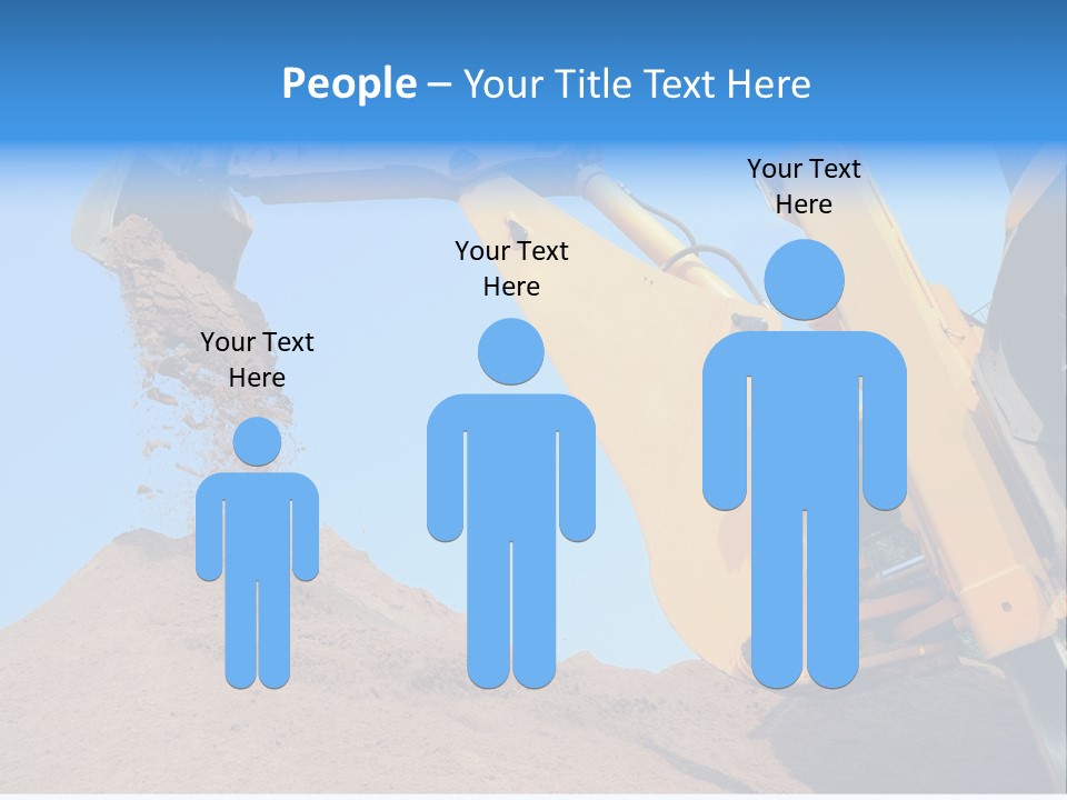 Bulldozer Cloudscape Scoop PowerPoint Template