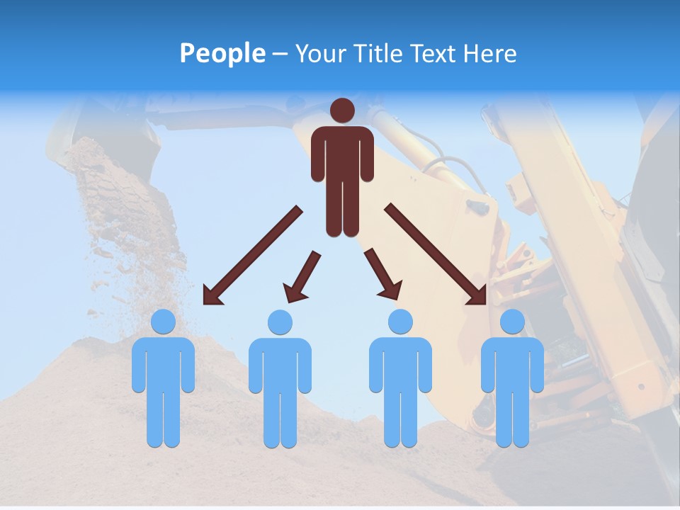 Bulldozer Cloudscape Scoop PowerPoint Template