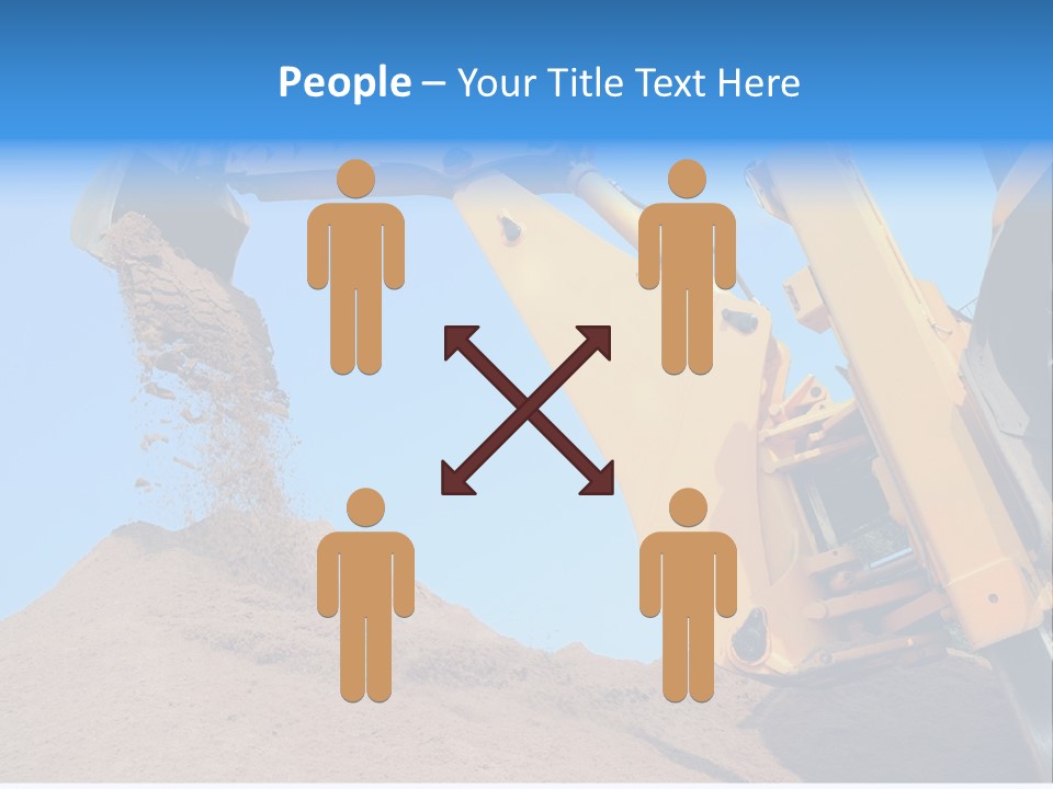 Bulldozer Cloudscape Scoop PowerPoint Template