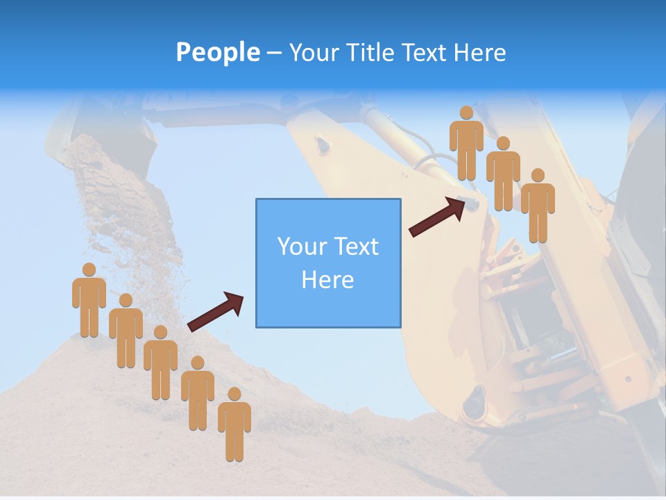 Bulldozer Cloudscape Scoop PowerPoint Template
