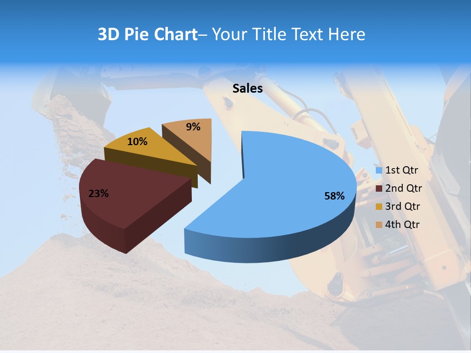 Bulldozer Cloudscape Scoop PowerPoint Template