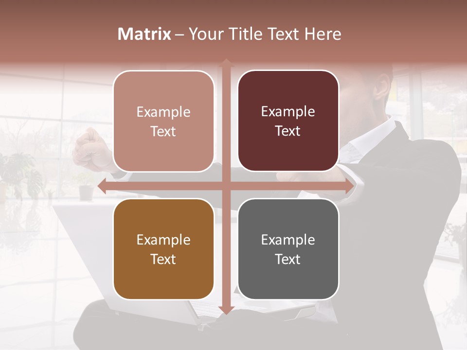 Gesture Caucasian Happiness PowerPoint Template