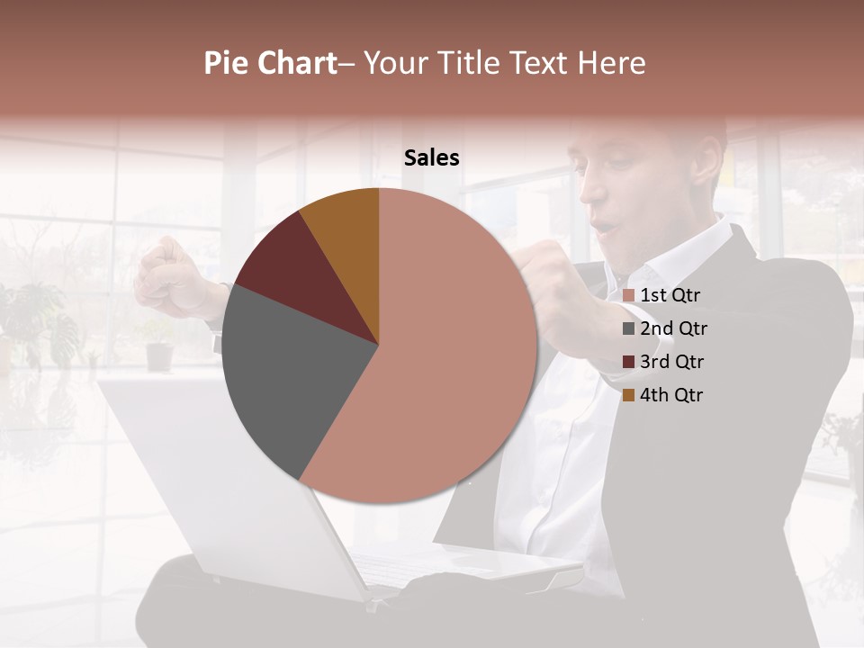 Gesture Caucasian Happiness PowerPoint Template