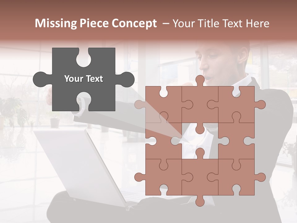 Gesture Caucasian Happiness PowerPoint Template