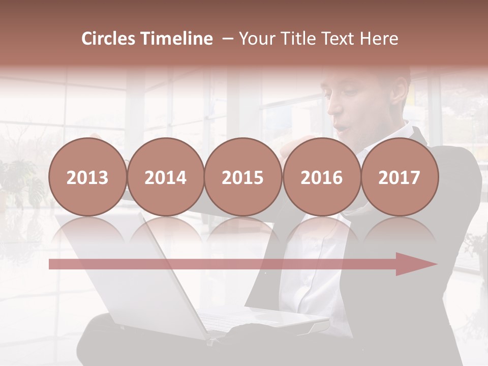 Gesture Caucasian Happiness PowerPoint Template