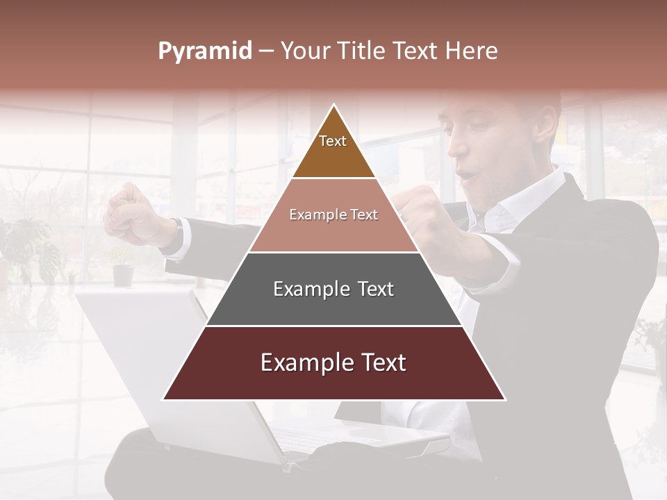 Gesture Caucasian Happiness PowerPoint Template