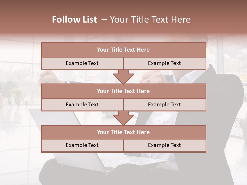 Gesture Caucasian Happiness PowerPoint Template