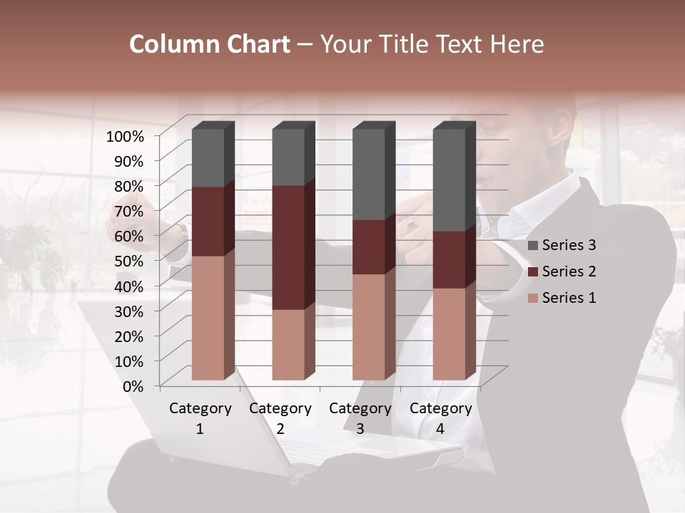 Gesture Caucasian Happiness PowerPoint Template